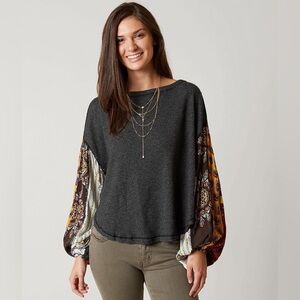 Free People Blossom Thermal Patchwork Top